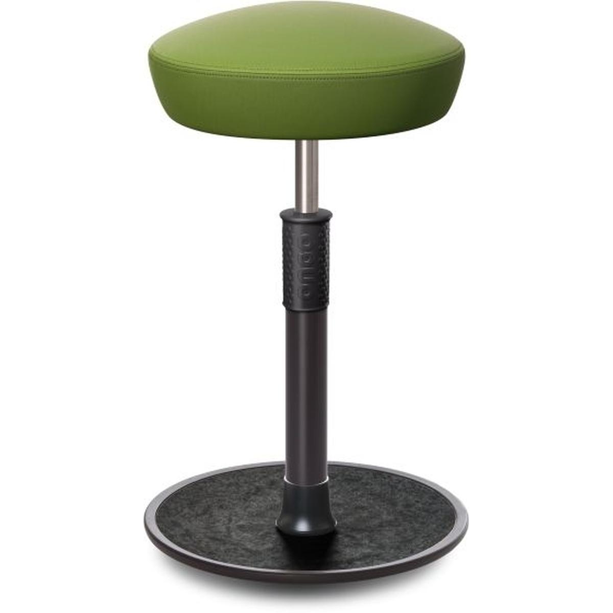 Ongo, Bürostuhl, Sitz- Stehhocker Free Tall Hutsitz skai Nature Base Hellgrün schwarz /schwarz