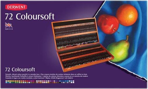 Produktbild Derwent Coloursoft Buntstifte-Geschenkset (Mehrfarbig, 72 x)