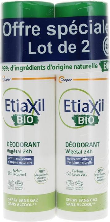 Etiaxil Vegetable Deodorant 24h Organic 100ml - Pack of 2
