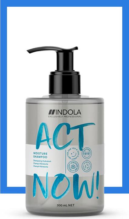 Produktbild Indola ACT NOW - Moisture Shampoo (1000 ml, Flüssiges Shampoo)