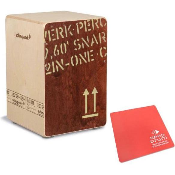 Schlagwerk CP403 Red Cajon mit Sitzpad Rot (Perkussion), Perkussion, Rot
