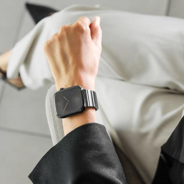 Produktbild Vonmählen Titan Gliederarmband Pro für Apple Watch 44/45/46/49mm, beige (Stainless Steel)