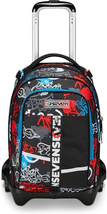 Actual product image Seven Detachable Trolley Backpack with Three-Wheel System and Crossover Straps (34 l)