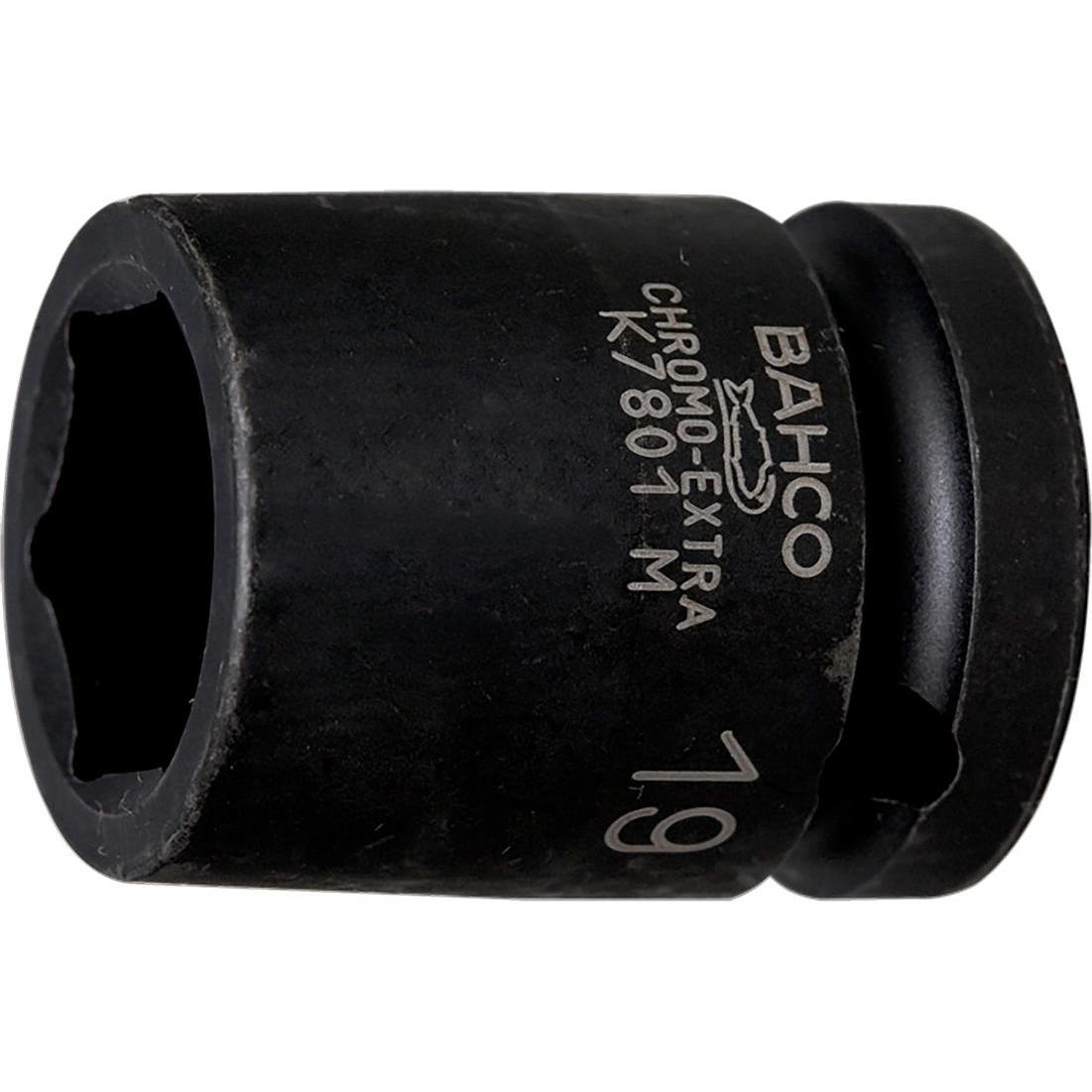 Bahco, Steckschlüssel + Stecknuss, 1/2" Kraft-Steckschlüssel-Einsatz, Sechskant, 24 mm, phosphatiert (24 mm)