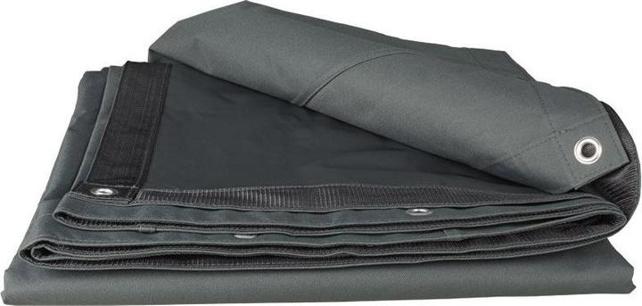 Actual product image Keller Fahnen Allzweckblachen 4x6 m anthrazit 270 g/m2 (6 x 4 m)