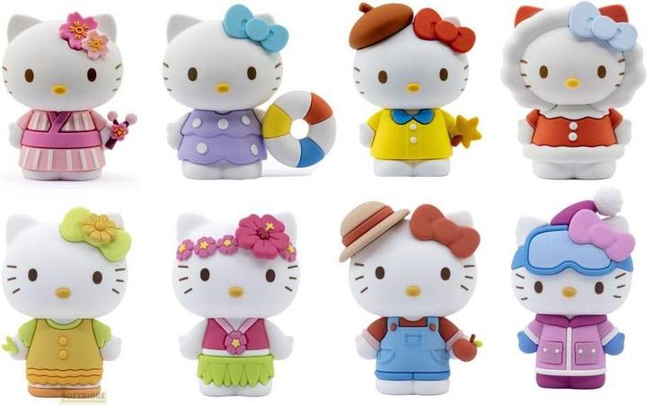 YuMe Sanrio Mini-Doll Four Seasons Series Minifiguren Hello Kitty 7 cm Display (12)