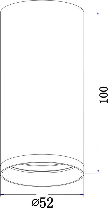 Actual product image Maytoni FOCUS S ceiling light GU10 surface mounted brass (GU10)