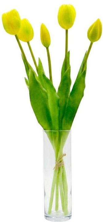 Saska Garden Bukiet 5 Tulipanów żółtych 39cm Jak żywych Dekoracja Wiosenna