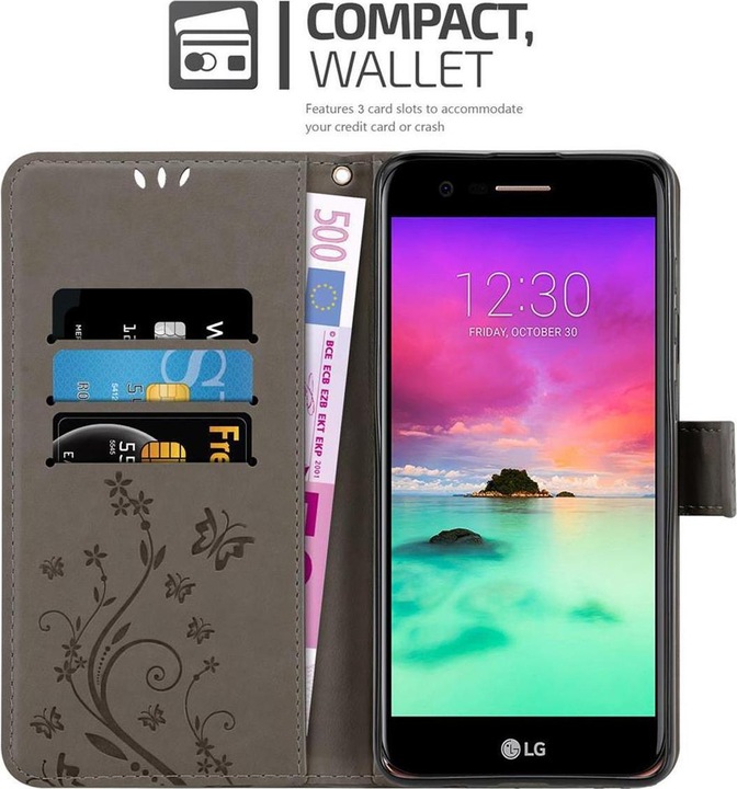 Actual product image Cadorabo Flower Book Cover (LG K10)