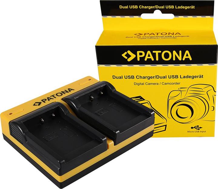 Produktbild Patona Dual Ladegerät f. Nikon EN-EL8 CoolPix P1 P2 S1 S2 S3 S5 S6 S7 S7c S9 inkl. Micro-USB Kabel (Kamera Akku Ladegerät)