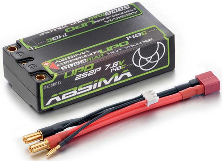 Absima Pacco batteria Li-Po Competition Shorty (7.60 V, 5800 mAh)