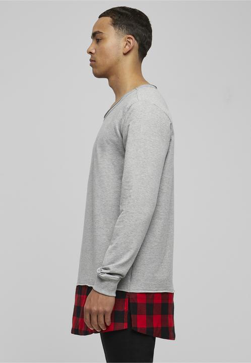 Produktbild Urban Classics Long Flanell Bottom Open Edge Crewneck (M)