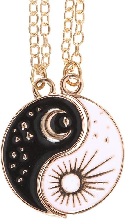 Immagine prodotto Something Different Best Friend Yin Yang Collana e Ciondolo Misura Confezione 2 (100% materiale sintetico)
