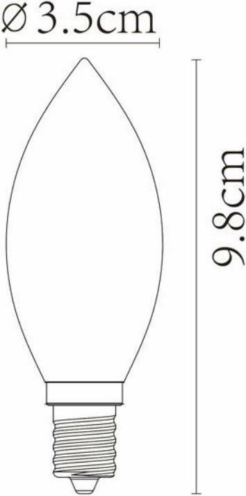 Image du produit Lucide E14 (E14, 3 W, 165 lm, 1 x, G)