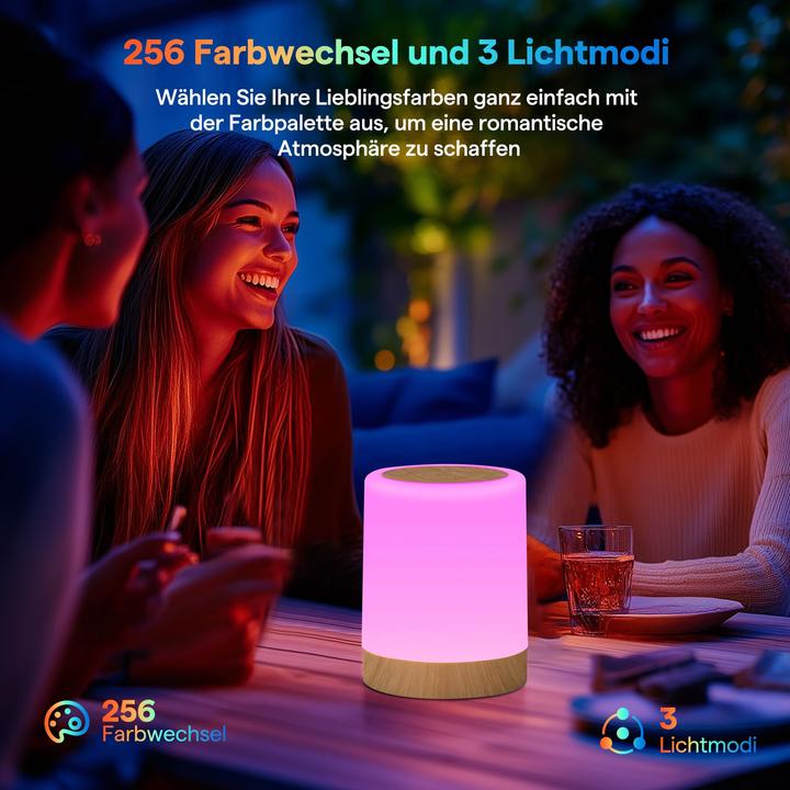 Produktbild Alopini LED Nachttischlampe Touch dimmbar