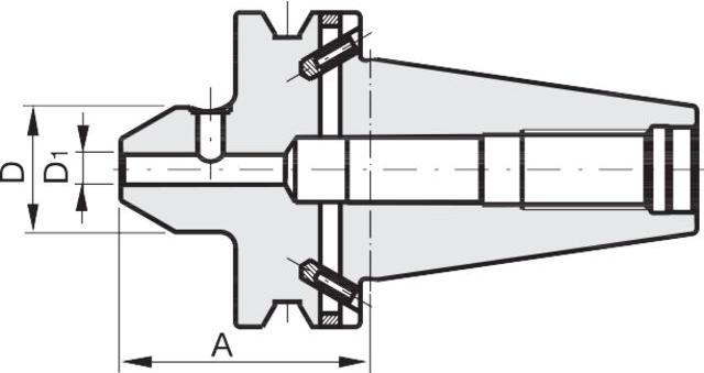 Actual product image Eroglu Surface chuck form ADB BT 40 short
