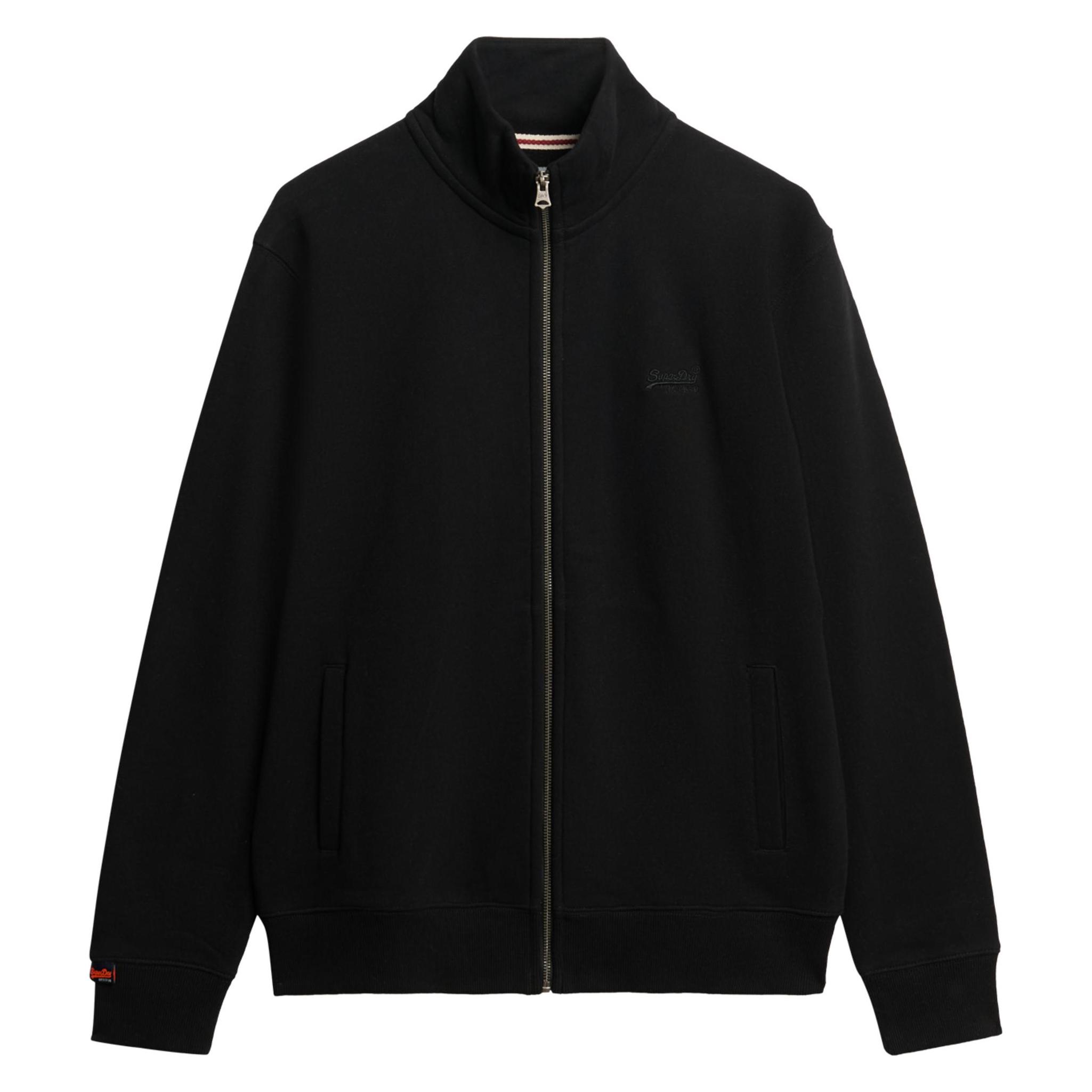Superdry, Herren, Pullover, Sweatjacke Casual Figurbetont Essential Logo Track Top, Schwarz, (Xl)