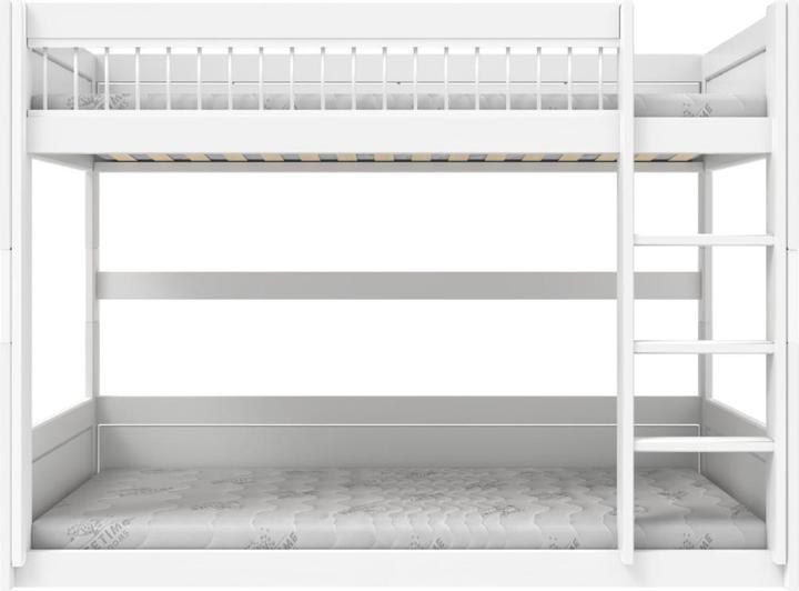 Produktbild Lifetime Kidsrooms niedriges Etagenbett mit gerader Leiter Breeze, Deluxe Lattenrost (90 x 200 cm)