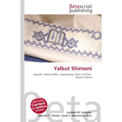 Yalkut Shimoni, Sachbücher von Lambert M. Surhone, Miriam T. Timpledon, Susan F. Marseken