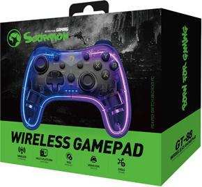 Actual product image Marvo GHOST 40 transparent / wireless game controller / for PC / PS3/4 / Android iOS / RGB (Android, iOS, PC, PS3, PS4, Switch)