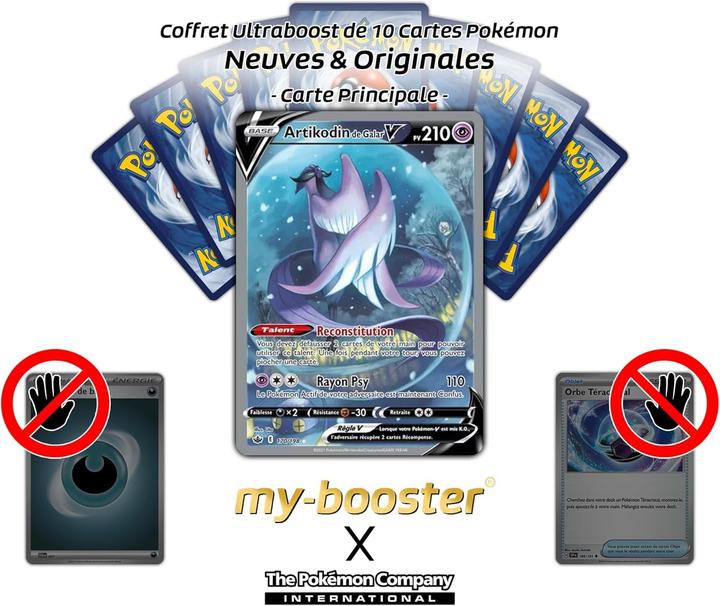 Actual product image My-booster Galarian Articuno V 170/198 Ultraboost Gallery Pokémon Card French (French, Box Set & Collection)
