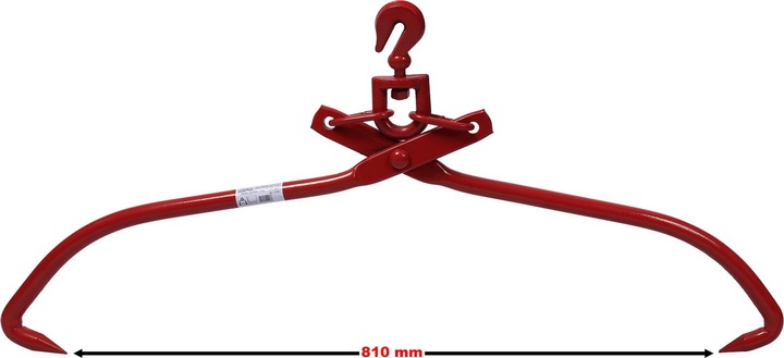 Immagine prodotto Wiltec Pinze di sollevamento per tronchi forestali fino a Ø 81 cm e con una capacità di carico di 700 kg (310 mm)