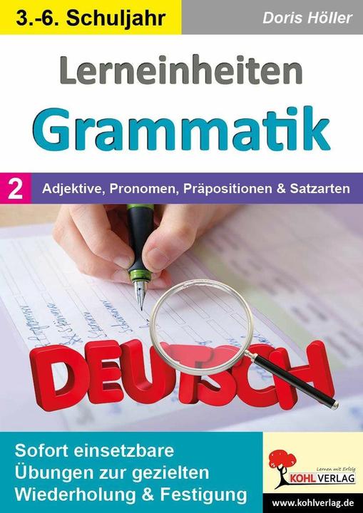 Actual product image Lerneinheiten Grammatik / Band 2: Adjektive, Pronomen, Präpositionen & Satzarten (German, Doris Höller, Michael Junga, 2024)
