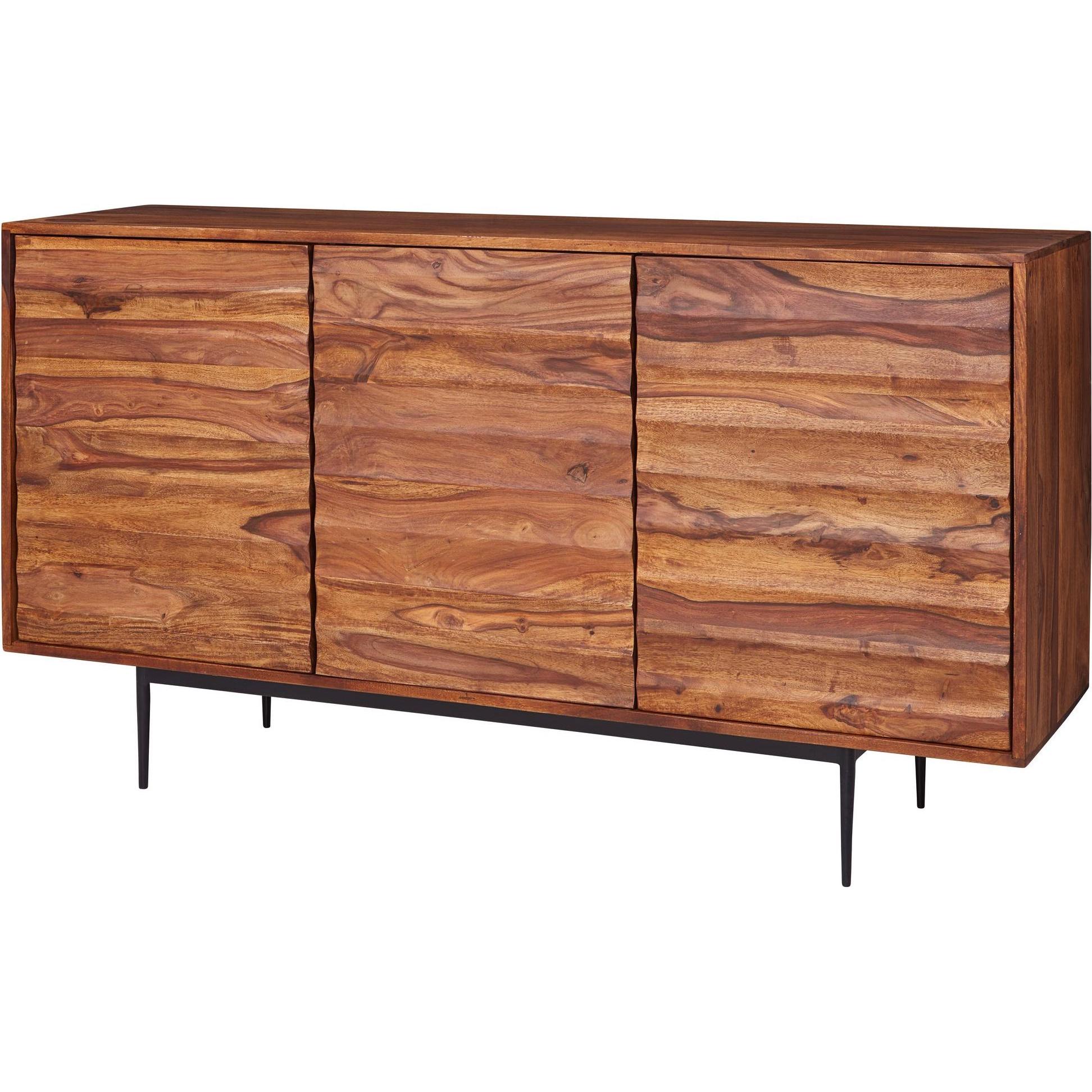 FineBuy, Kommode + Sideboard, Sideboard Braun