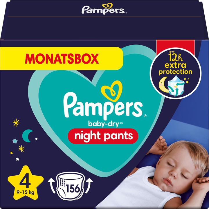 Produktbild Pampers Night (Gr. 4, Monatsbox, 156 Stk.)