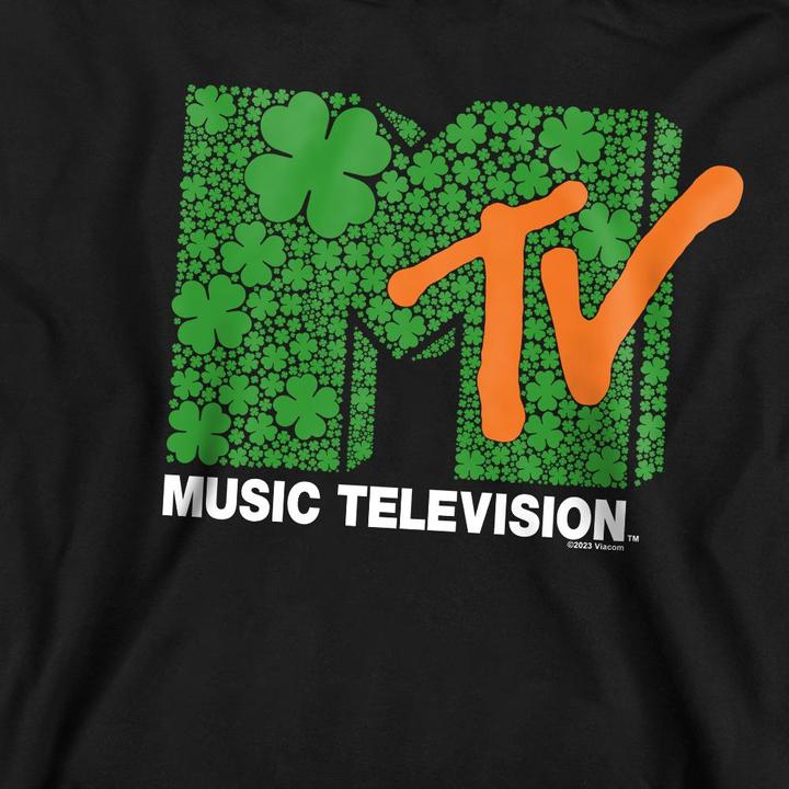 Actual product image MTV Unisex Adult Shamrock Logo St Patricks Day Sweatshirt (L)