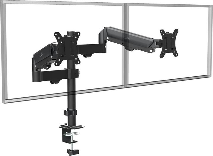 Actual product image Maclean Halterung für 2 Maclean-Monitore Gasfeder 17 -32 2-10kg schwarz MC-136 (32", 10 kg)