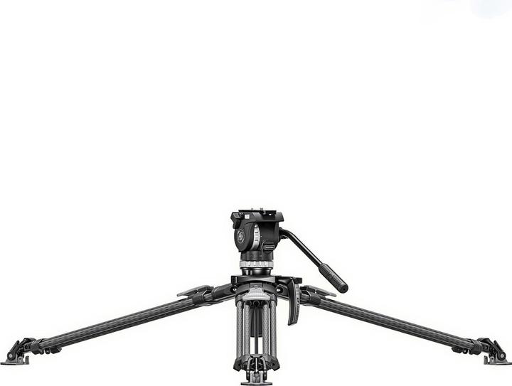 Actual product image Leofoto LVF-163C video tripod with FH-10 fluid head (Carbon)