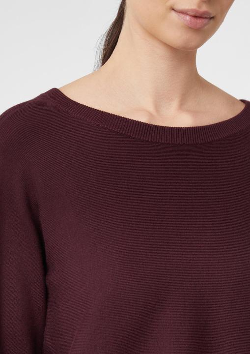 Produktbild Comma Strickpullover Feinstrickpullover mit Rippdetails an Ärmeln (48)