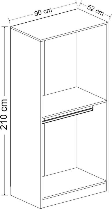 Image du produit Skye Decor Kaley (90 x 52 x 210 cm)