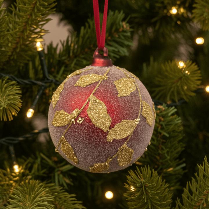 Actual product image Mon Chouchou Weihnachtskugel Glas Ø8cm rot