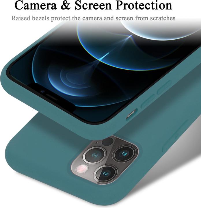 Immagine prodotto Cadorabo Copertura della cassa del silicone liquido TPU (Apple iPhone 12, Realme 12 Pro+)