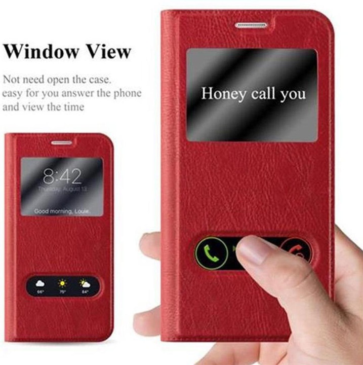 Produktbild Cadorabo Book mit View Doppelfenster Cover (Samsung Galaxy S6)
