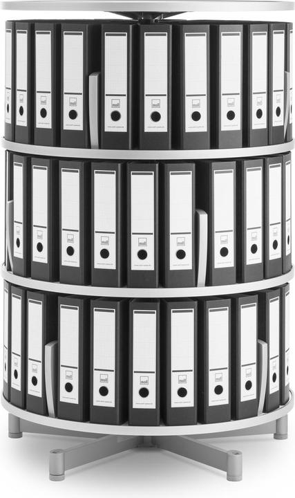 Produktbild Moll Ordnerdrehsäule Multifile 3 Etagen 72 Ordner weiss
