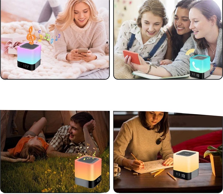 Image du produit Deltalabs Lampe intelligente Bluetooth Haut-parleur LED Lampe d'ambiance