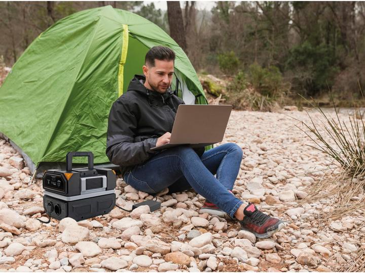 Produktbild Technaxx TX-202 Powerstation 20Ah Power Delivery Li-Ion Schwarz-Silber, Orange Outdoor (504 Wh, 6.25 kg)