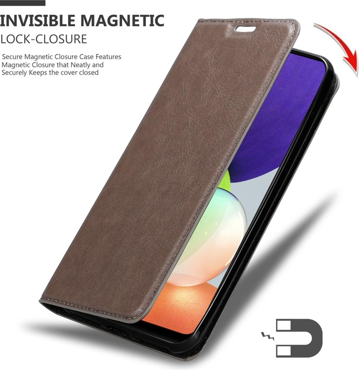 Actual product image Cadorabo Book Invis. Magnet sleeve (Samsung Galaxy M22, Samsung Galaxy A22, Samsung Galaxy A32)