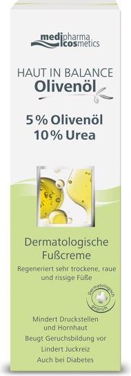 Produktbild Dr. Theiss Haut in Balance Olivenöl Fusscr. 5%Olivenöl 10%Urea, 100 ml CRE (Fusscrème & Fussgel, 100 ml)