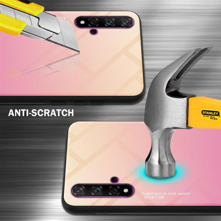 Actual product image Cadorabo TPU 2 colors glass cover (TCL 20S, Huawei Nova 5T, K20)