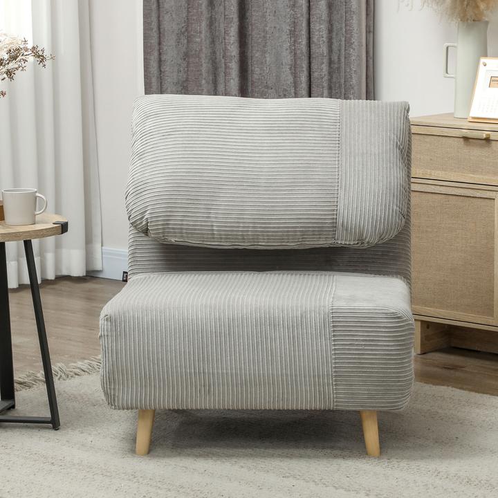 Produktbild Homcom Schlafsessel Polyester Grau