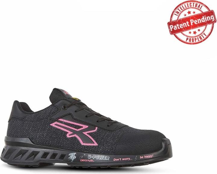 Actual product image Upower Shoes Michelle Grey Fuchsia Low Number (S1P, 35)
