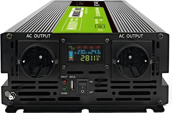 Actual product image GreenCell Przetwornica LCD /6000W Czysty sinus z wywietlaczem