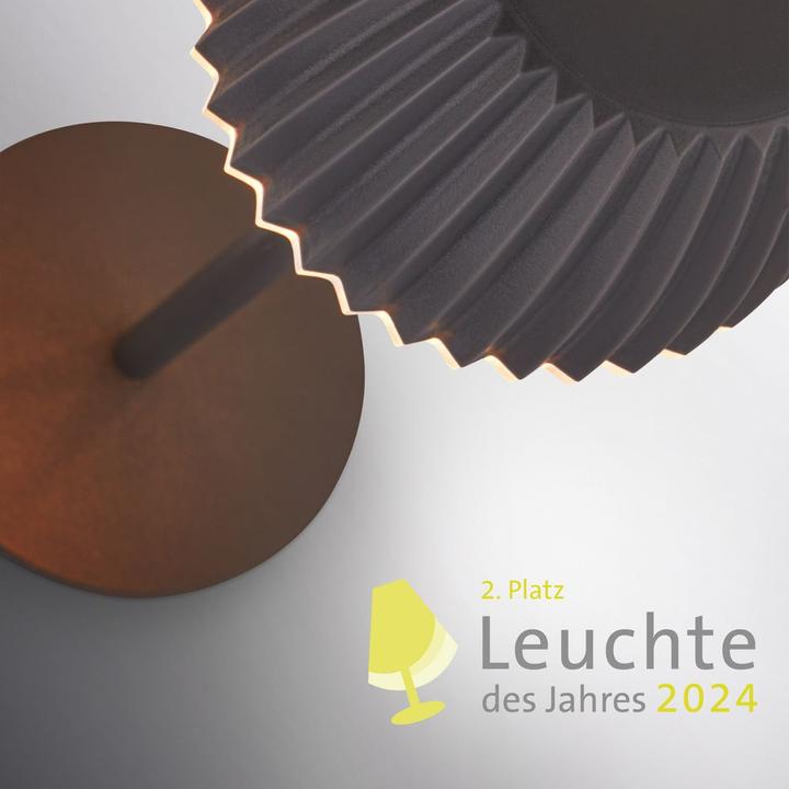 Produktbild Briloner Brilo unplugged RIFFLE Akku Nano Tischleuchte mit Lichtkante - Anthrazit (130 lm)