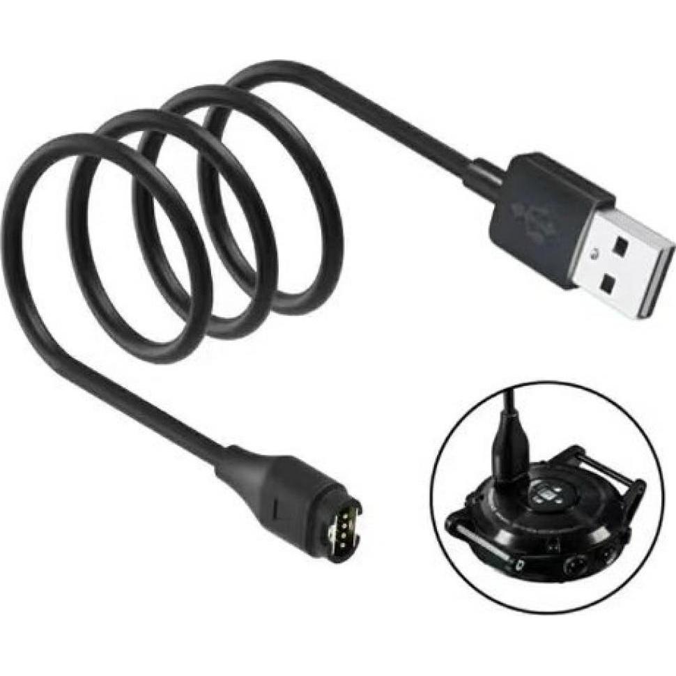 Beline Cable USB-A for Charging Garmin Watches 1m black, Accessori per smartwatch, Nero