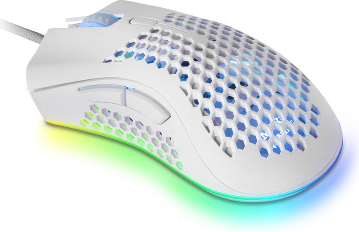 Actual product image Mars Gaming Souris Filaire Gamer Mmex RGB (Blanc) (Cable)
