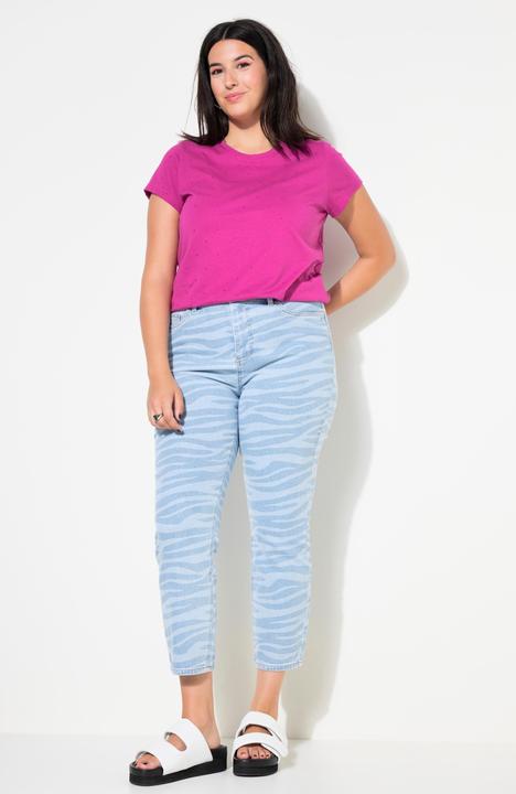 Actual product image Studio Untold Zebra Print Mom Jeans (42)